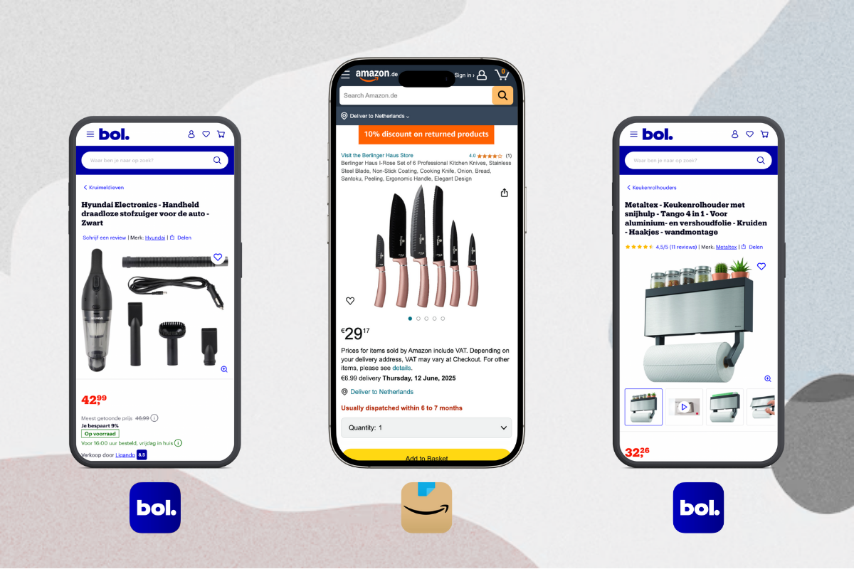 Mixpartij retail: €1.147,42 (Vileda, BRABANTIA, Stella, Tomado) 32 producten