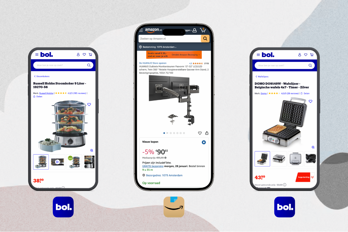 Mixpartij retail: €1.131,44 (Princess, Bosch, Logitech, Tefal) 21 producten