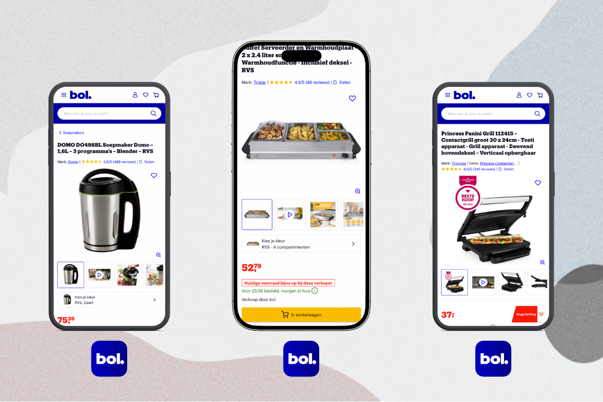 Mixpartij retailwaarde: €519,42 (BOSCH, Brabantia, AEG) 12 producten