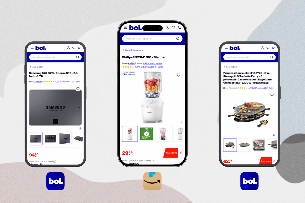 Mixpartij retail: €1.077,66 (Samsung, Bosch, Logitech) 18 producten