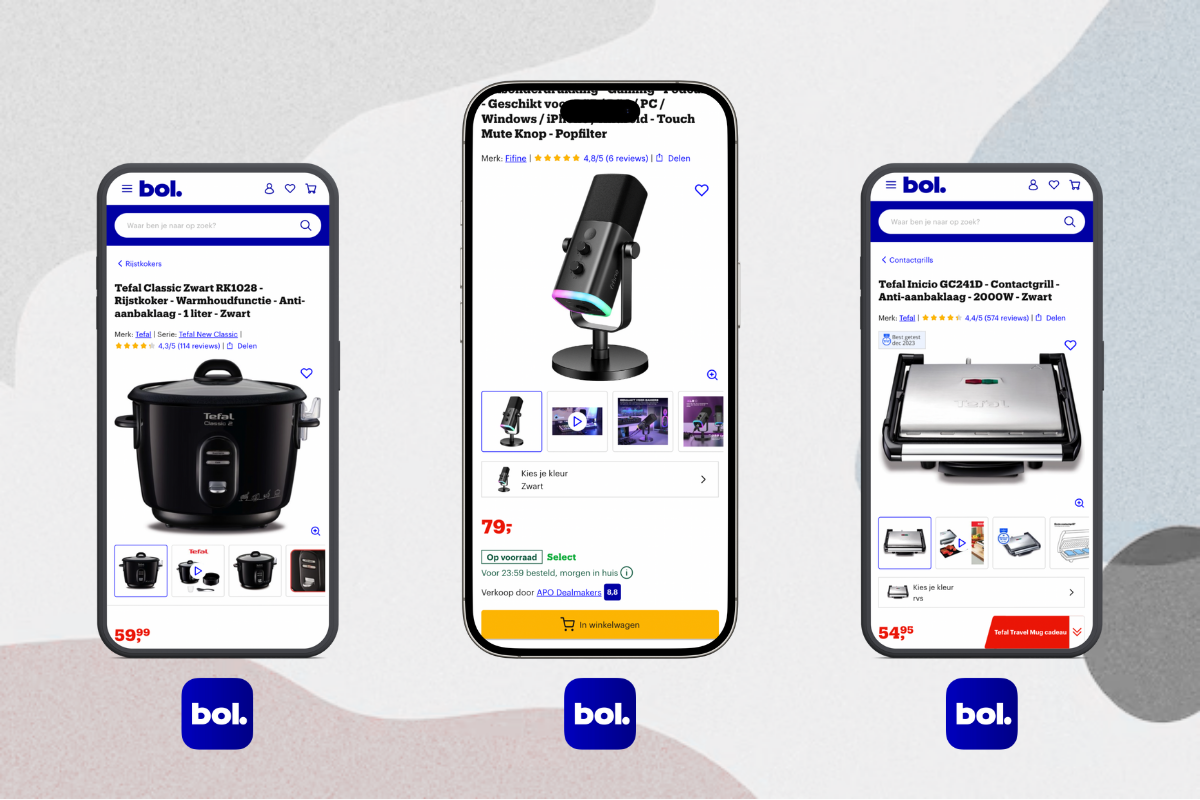 Mixpartij retail: €1.103,21 (FIFINE, Bosch, LG, Miele, Philips) 20 producten