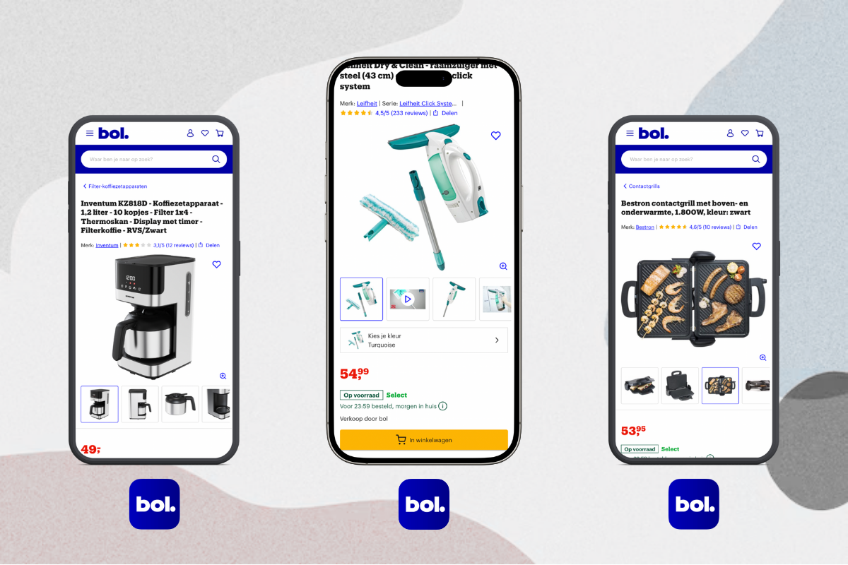 Mixpartij retail: €1.152,30 (Leifheit, BOSCH, Inventum, LG) 20 producten
