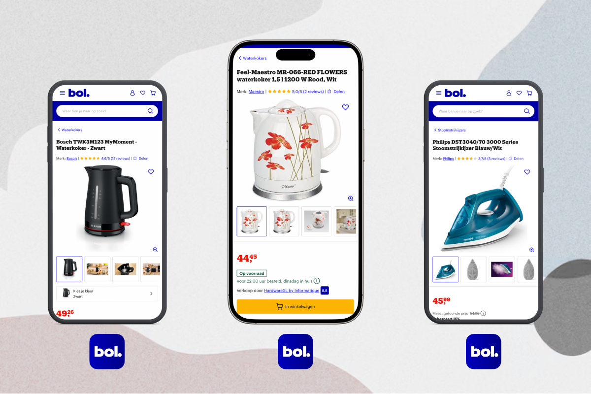 Mixpartij retail: €1.152,30 (Leifheit, BOSCH, Inventum, LG) 20 producten