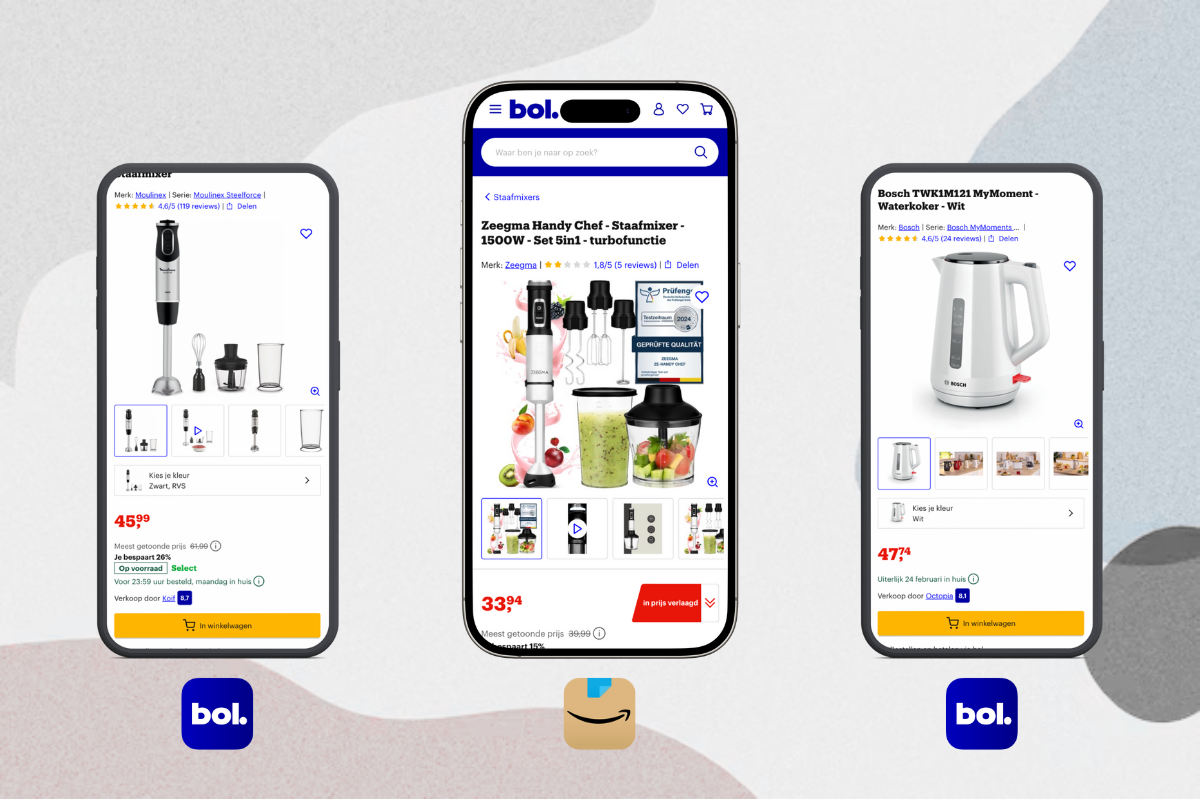 Mixpartij retail: €1.169,27 (BLACK+DECKER, Bosch, Braun, HP) 19 producten