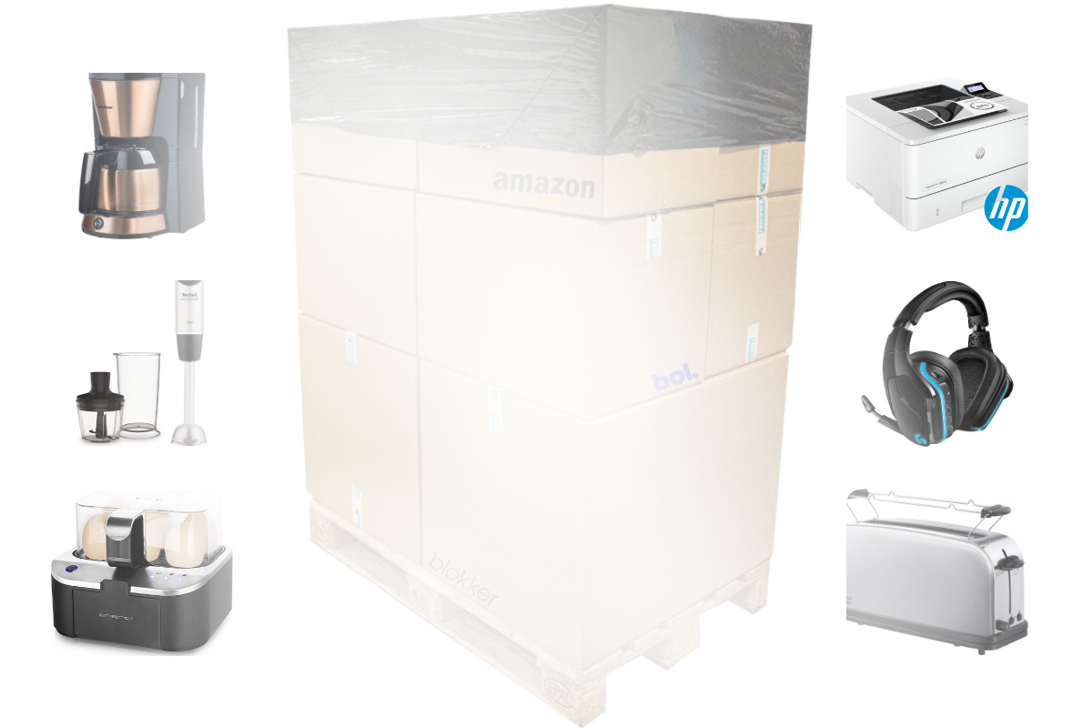 Mixpartij retail: €1.115,79 (Tefal, HP, Logitech, Brabantia) 21 producten