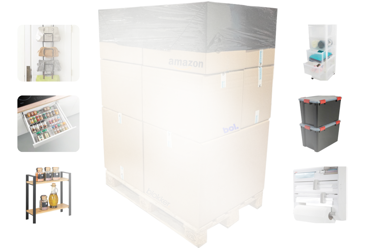 Mixpartij retail: €1.358,70 (BRABANTIA, Curver, Leifheit, Yamazaki) 41 producten