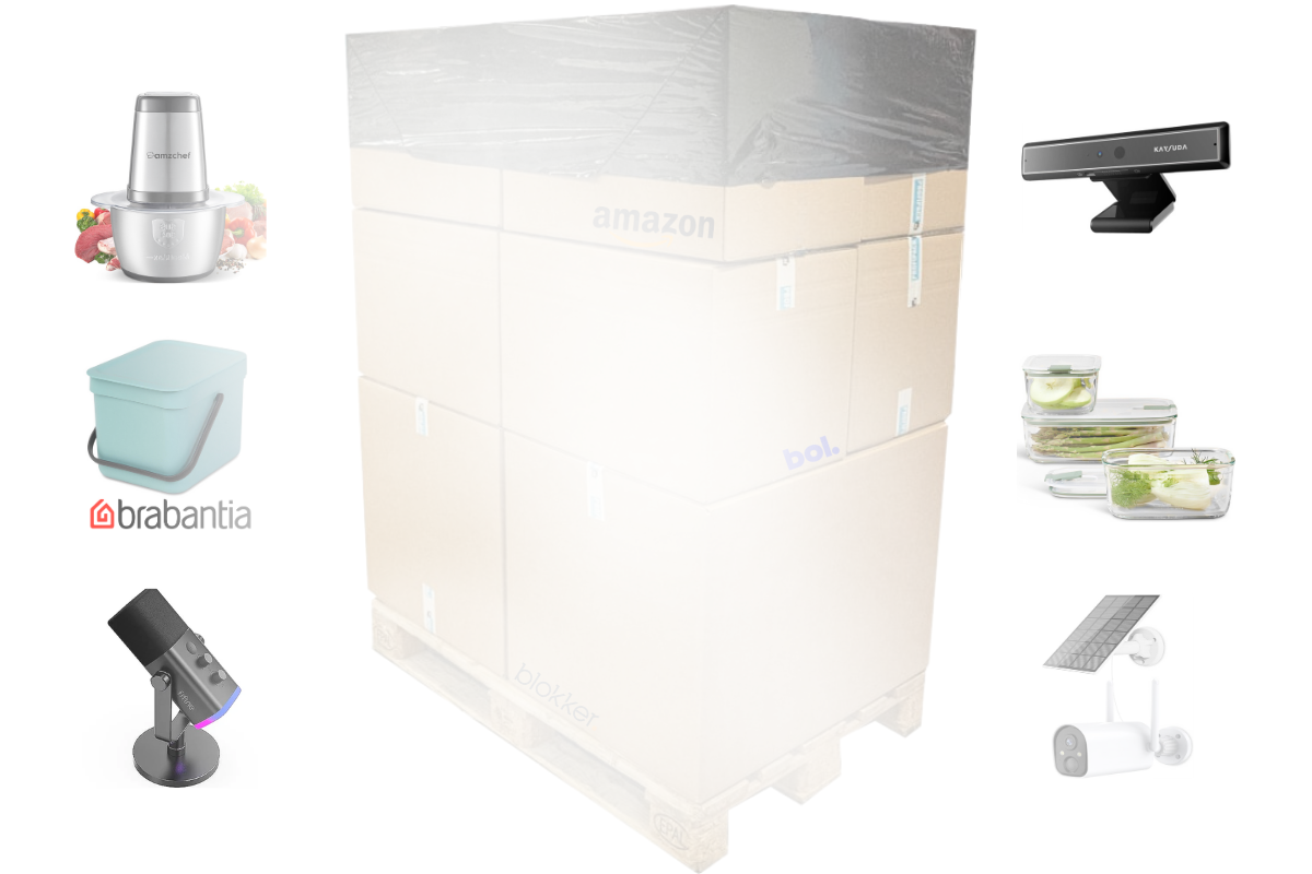Mixpartij retail: €1.088,29 (Iris, Brabantia, LEIFHEIT, Amzchef) 54 producten