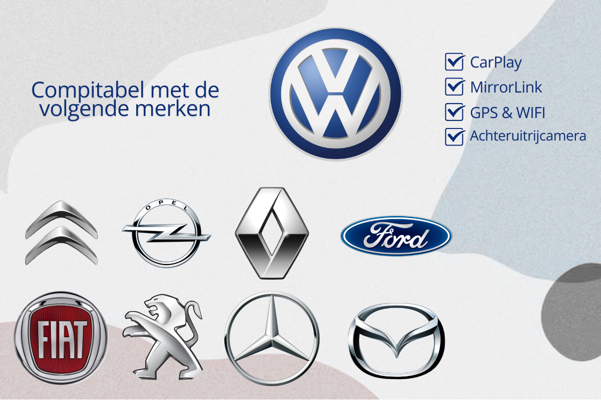 Autoradio's partij €24.682,52 (voor VW Polo, Golf, Fiat, Opel, Ford) 208 stuks