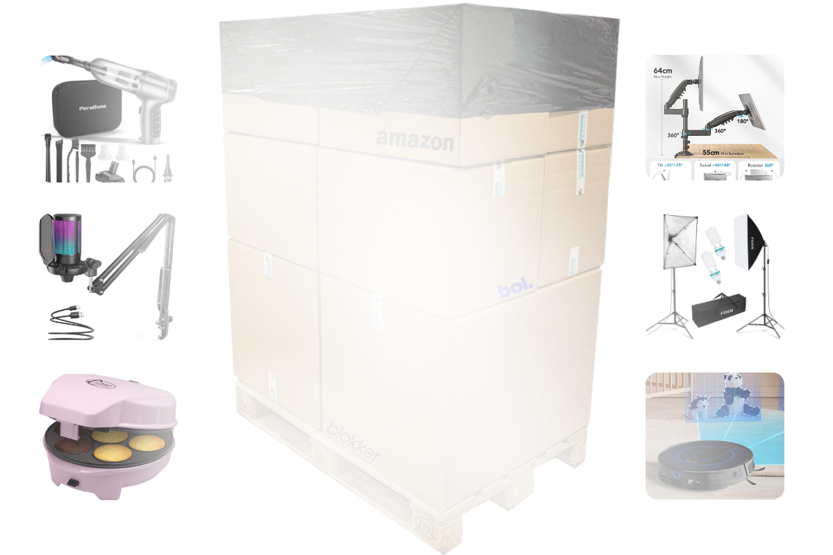 Mixpartij retail: €1.179,89 (Fifine, PHILIPS, Huanuo, LG) 23 producten