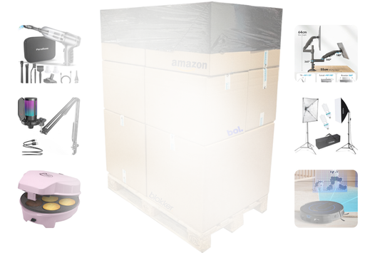 Mixpartij retail: €1.179,89 (Fifine, PHILIPS, Huanuo, LG) 23 producten