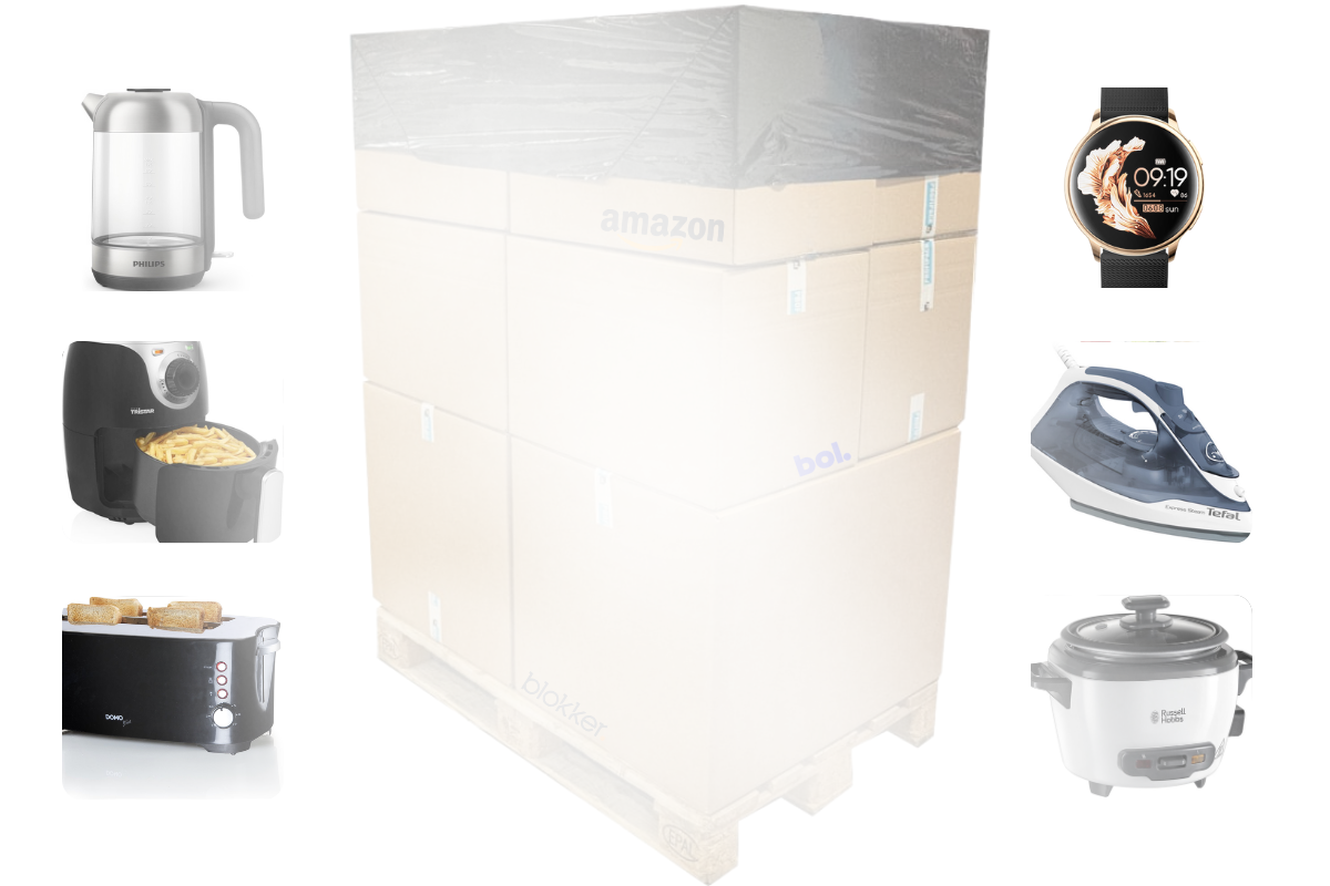 Mixpartij retail: €1.113,34 (Tristar, Bestron, Russell Hobbs, Brabantia) 22 producten