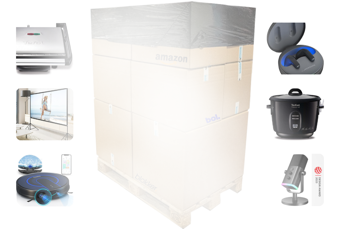 Mixpartij retail: €1.103,21 (FIFINE, Bosch, LG, Miele, Philips) 20 producten