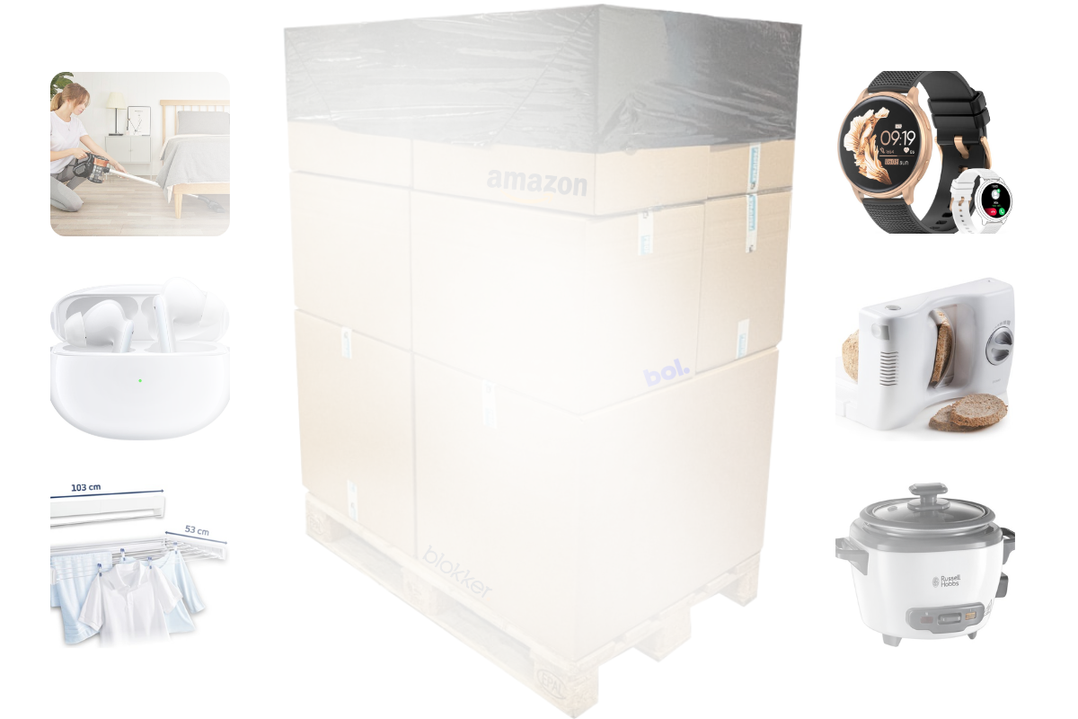 Mixpartij retail: €1.110,47 (Tristar, BRAUN, Russel Hobbs, Leifheit) 20 producten