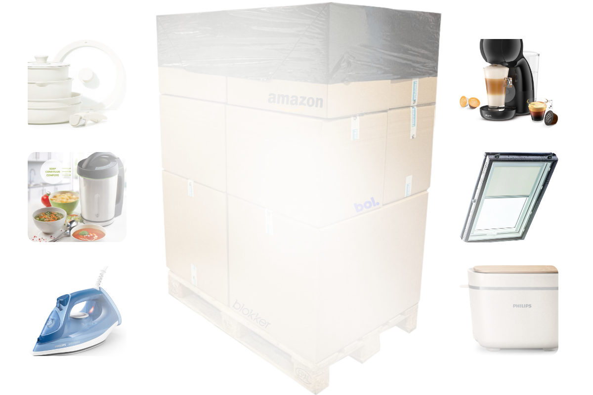 Mixpartij retail: €1.119,17 (Altrex, Krups, Philips, Braun) 20 producten