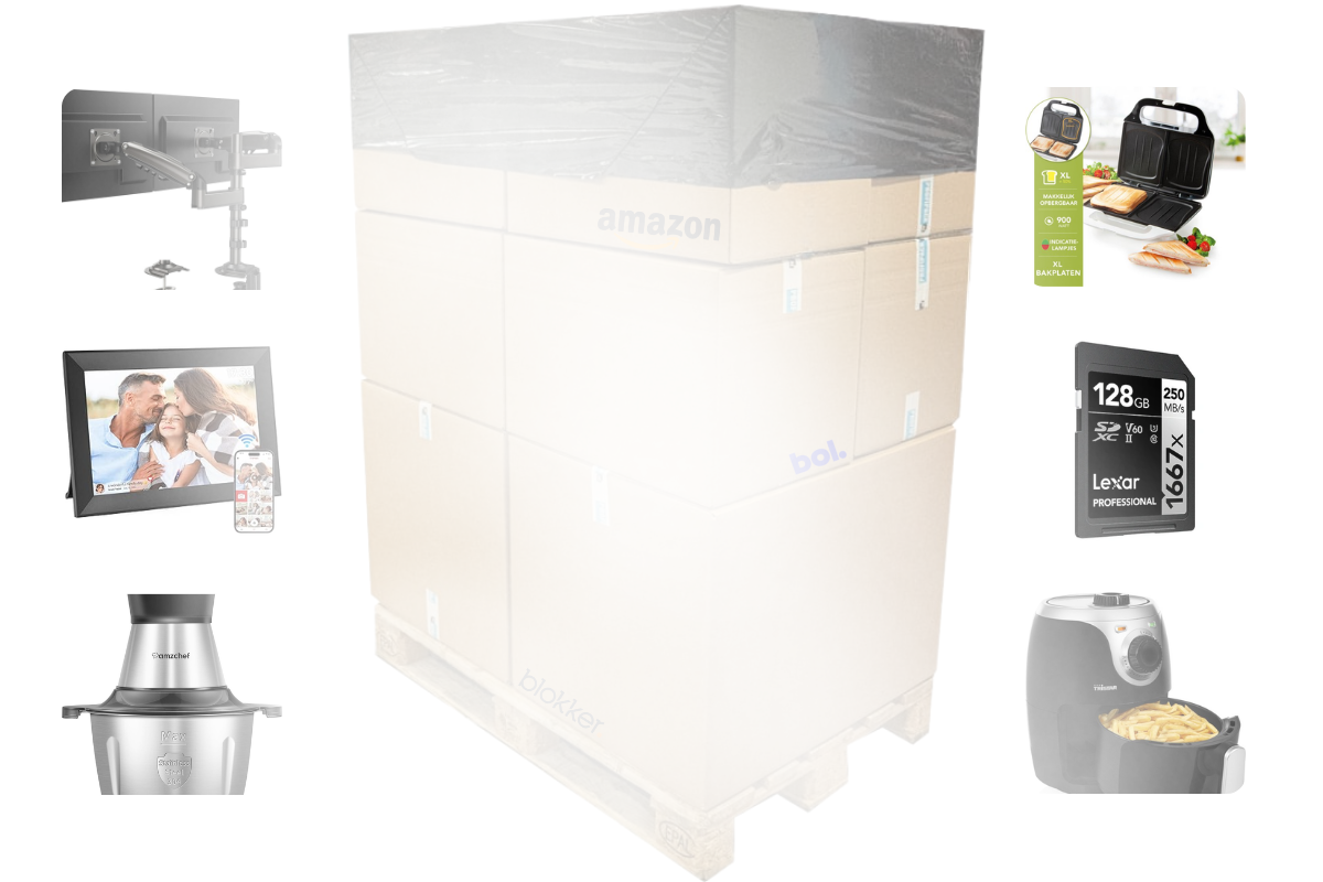 Mixpartij retail: €1.115,61 (ASTRO, Russell Hobbs, Tristar, Lexar) 20 producten