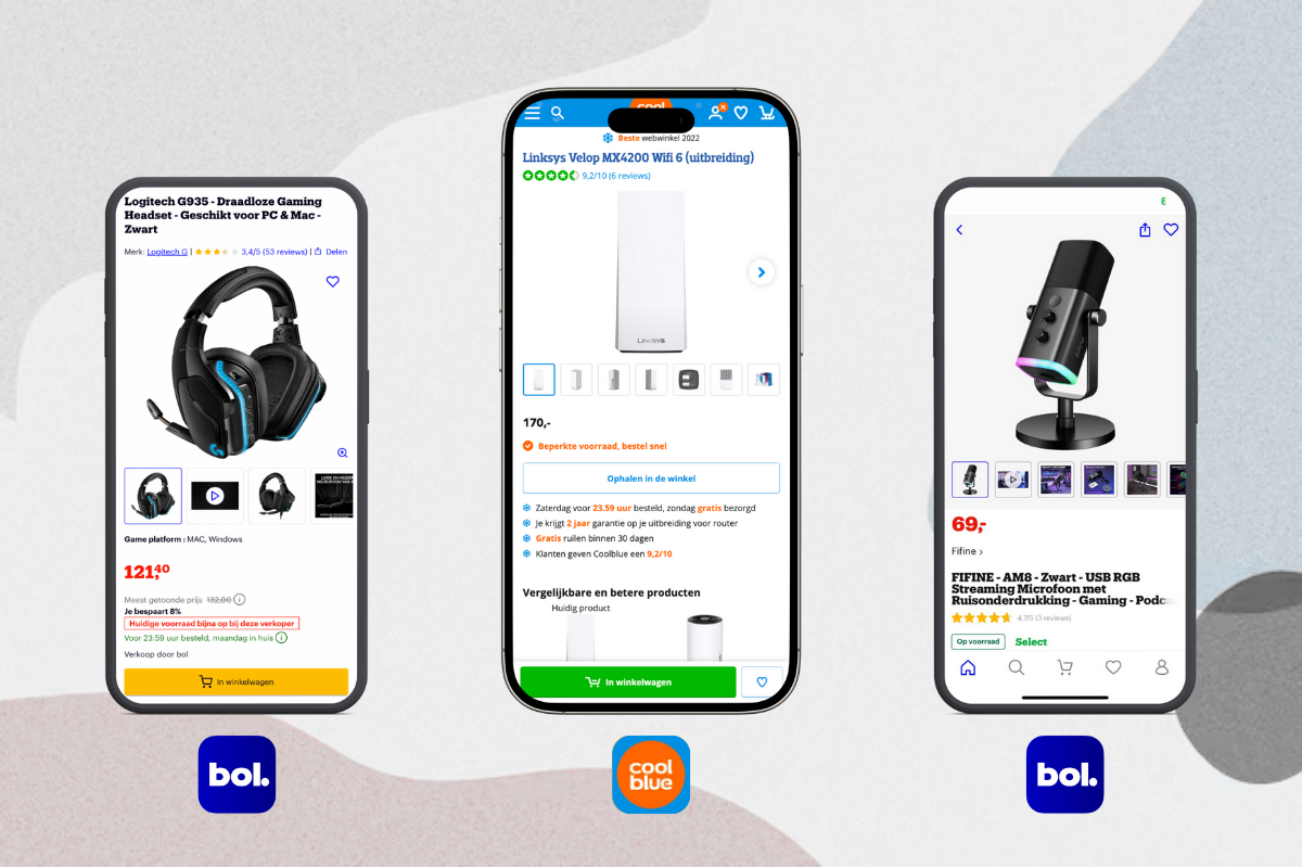 Mixpartij retail: €1.251,45 (Rowenta, Linksys, Logitech, Brabantia) 15 producten