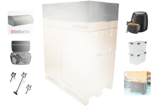 Mixpartij retail: €1.143,88 (BRABANTIA, Blokker, Artex, Rubbermaid) 43 producten