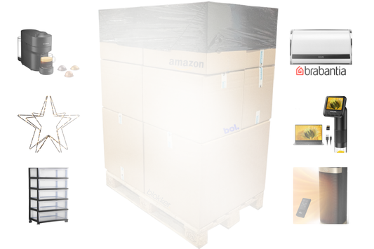 Mixpartij retail: €1.152,64 (Nespresso, BRABANTIA, XLayer, 1MORE) 27 producten