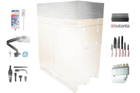Mixpartij retail: €1.147,42 (Vileda, BRABANTIA, Stella, Tomado) 32 producten