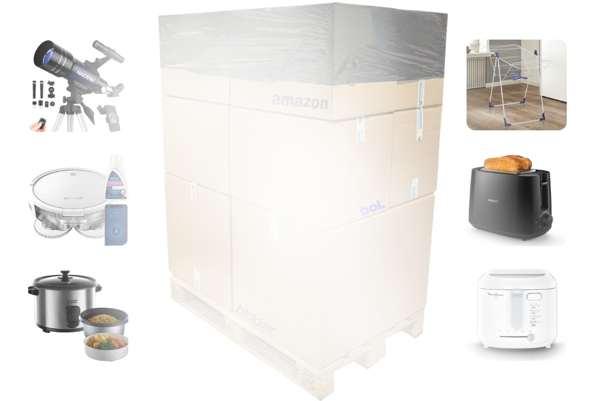 Mixpartij retail: €1.040,32 (BISSELL, Russell Hobbs, Brabantia, Leifheit) 21 producten