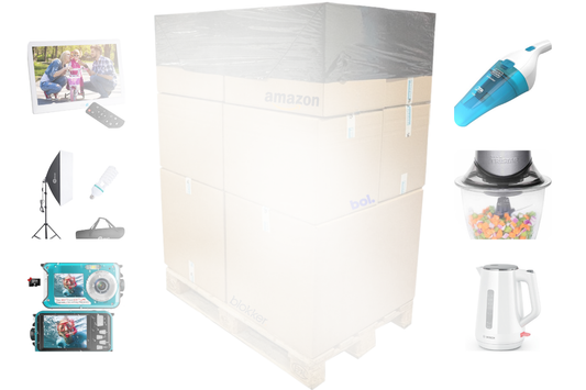 Mixpartij retail: €1.169,27 (BLACK+DECKER, Bosch, Braun, HP) 19 producten
